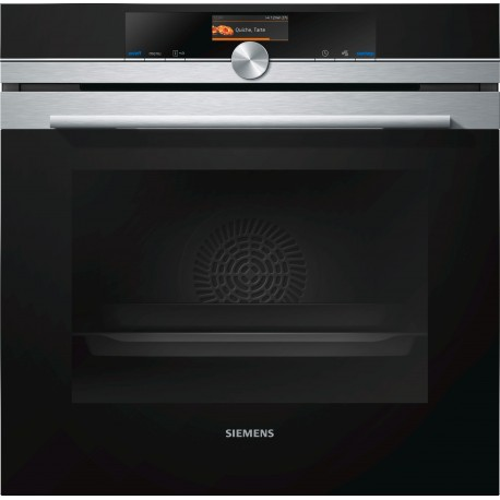 SIEMENS HB676G0S1 Forno multifunzione pirolitico   finitura nero e acciaio inox serie iQ700 Classe A+
