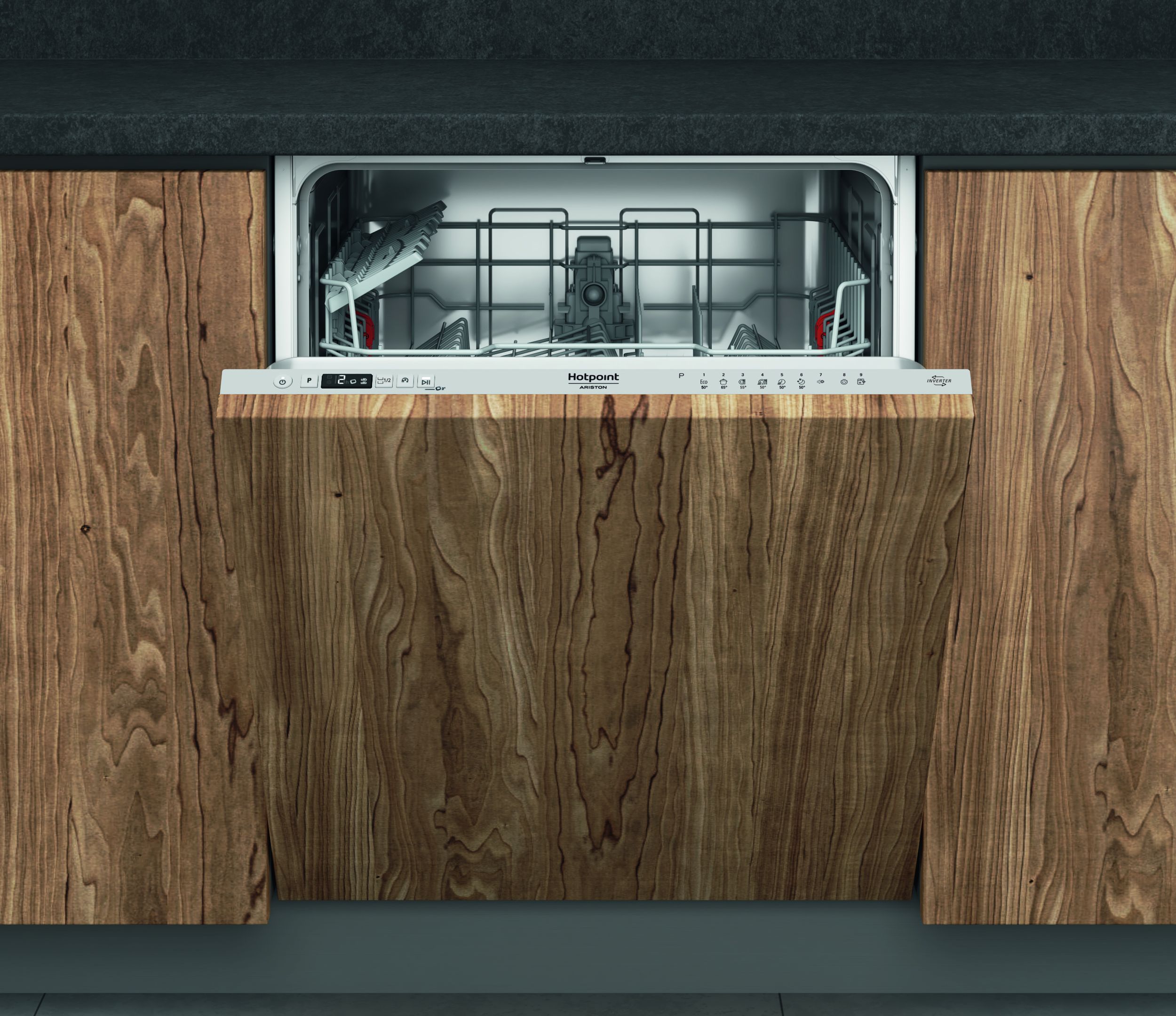 Hotpoint Ariston H2IHUD526AS - Lavastoviglie incasso - 14 coperti - 9 programmi - 46DB