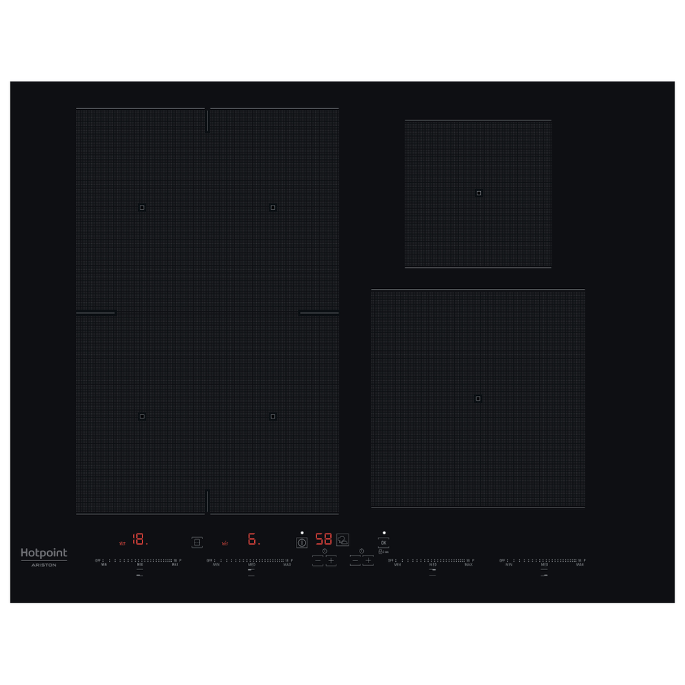 Hotpoint Ariston ACOH654MFNE - Piano induzione - 65 cm - nero