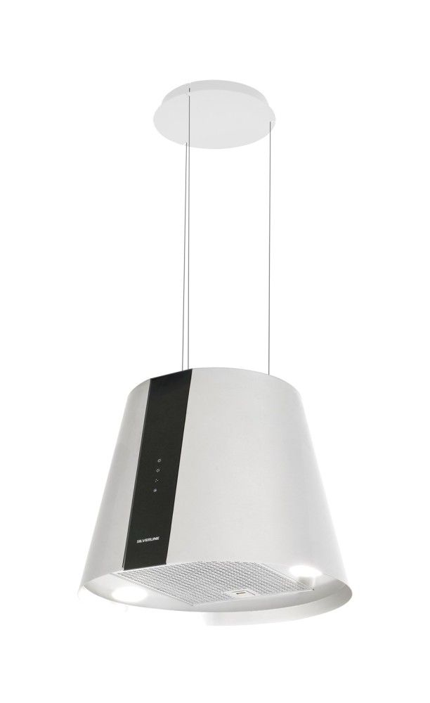 Silverline 4386 PURE PLUS Cappa ad isola cm 50 bianco perla Promessa Silverline 4386 PURE PLUS Cappa ad isola cm 50 bianco perla