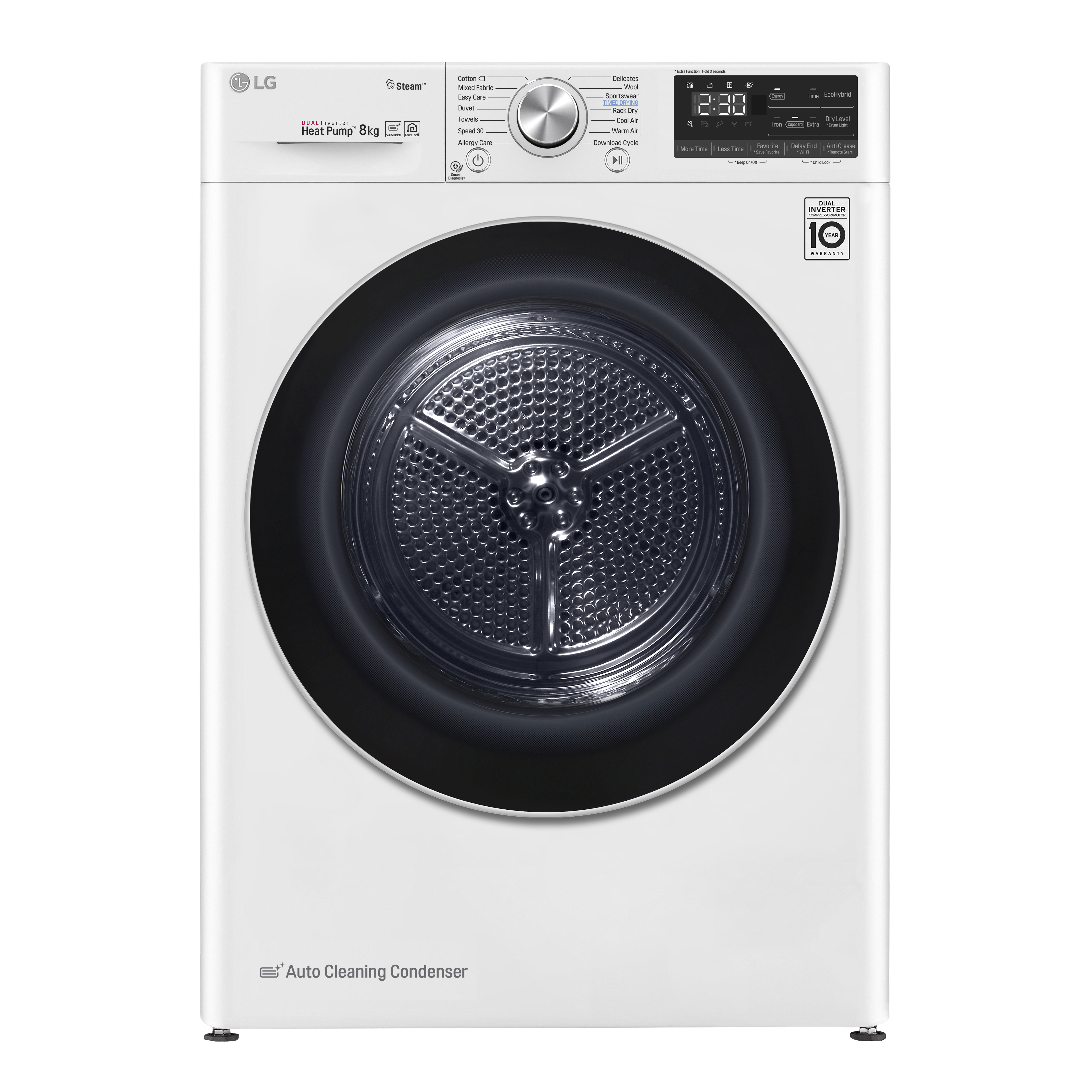 Lg Asciugatrice 8kg a+++-10% ecohybrid allergy care aidd RC80V9AV3W