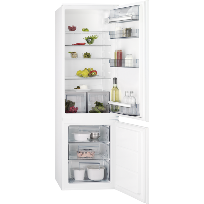 Aeg SCB618F3LS - Frigorifero da incasso - Combianto - Low Frost - 268 lt - cerniera destra - porta reversibile