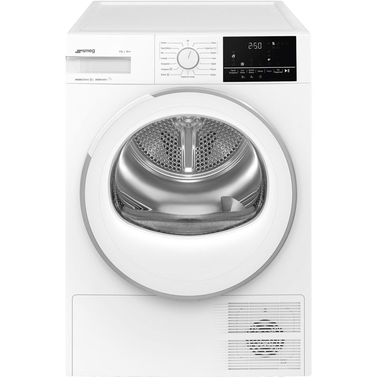 Smeg DN82SE   Asciugatrice   8 kg   libera installazione   a condensa con pompa di calore   classe A++