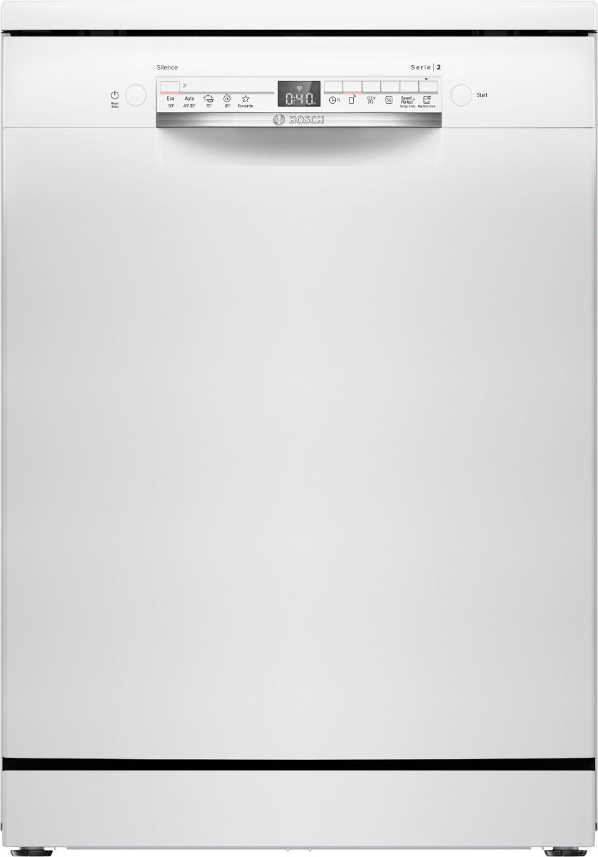 Bosch SMS2HTW02E   Lavastoviglie libera installazione   60 cm   13 coperti   piano removibile   home connect   bianco   classe D