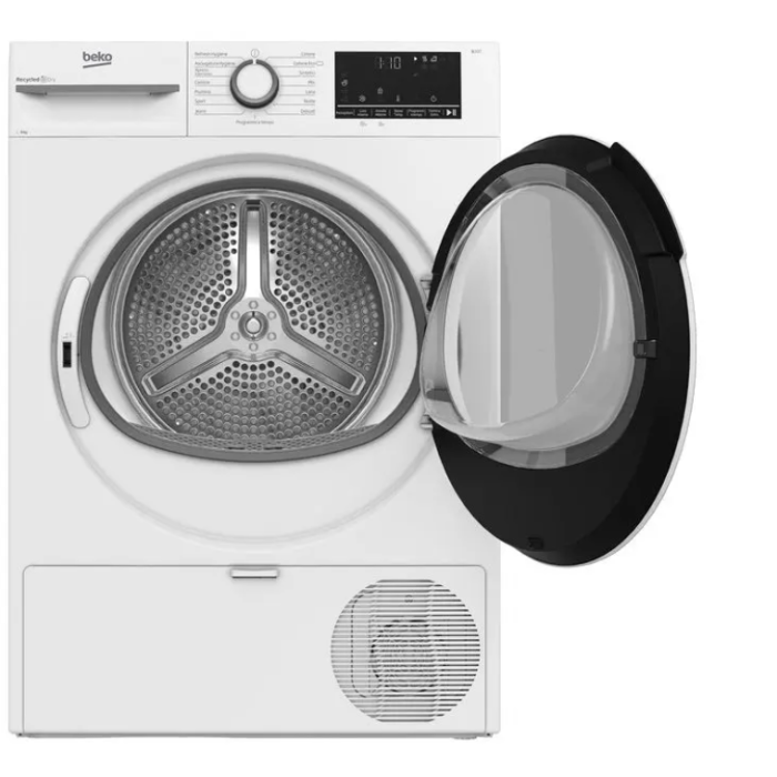 Beko BMT481WI Asciugatrice slim a pompa di calore 8Kg Classe A Motore Inverter Bianco Promessa Beko BMT481WI Asciugatrice slim a pompa di calore 8Kg Classe A Motore Inverter Bianco