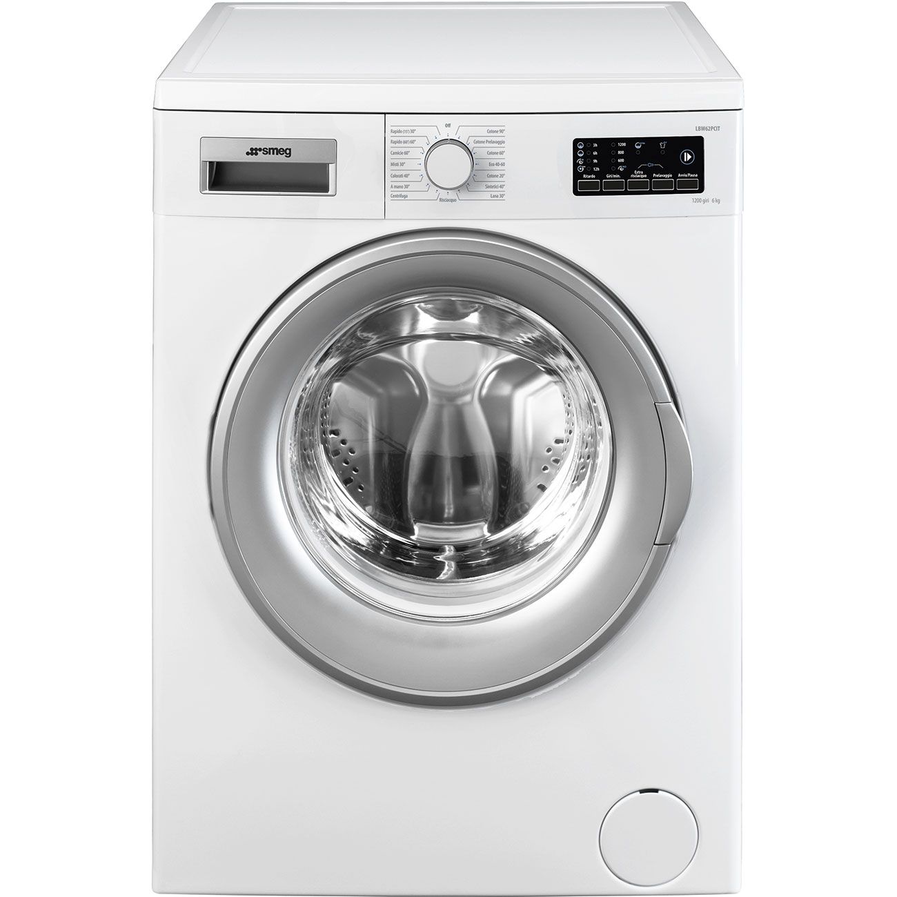 Smeg LBW62PCIT Lavatrice a carica frontale a libera installazione da 60 cm Classe D